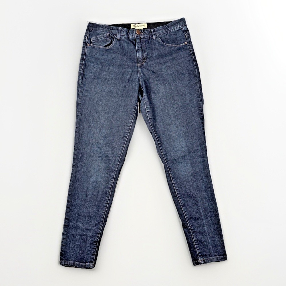 Democracy Skinny Jeans Womens 8 Blue Ab Solution Dark Wash Stretch‎ Denim